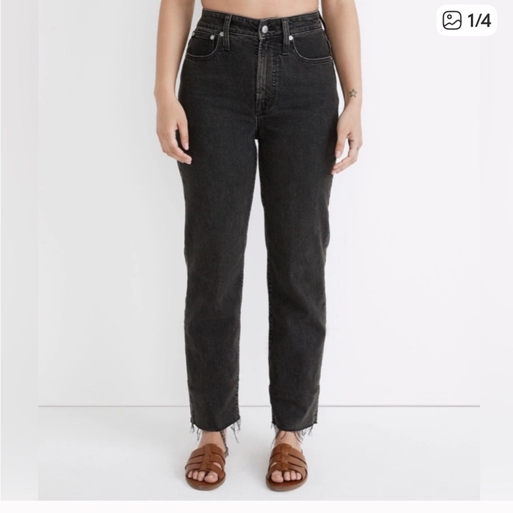 Madewell Curvy, perfect vintage straight leg in lunar wash size 29